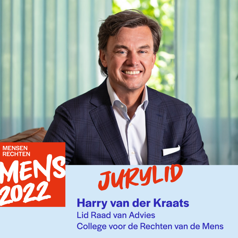 Harry van der Kraats, lid Raad van Advies College voor de Rechten van de Mens, jurylid MensenrechtenMens 2022.