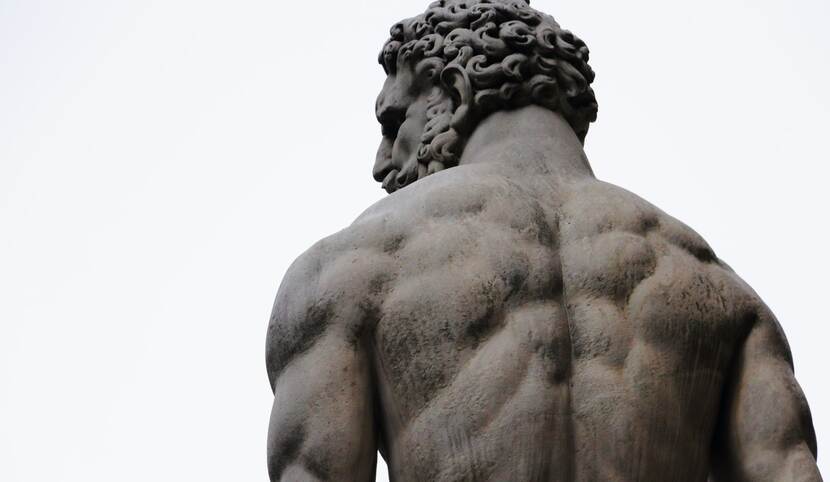 Beeld van Hercules in Florence, Italië